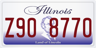 IL license plate Z908770