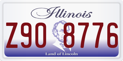 IL license plate Z908776