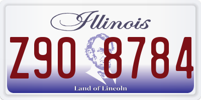IL license plate Z908784