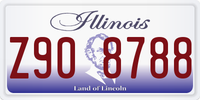IL license plate Z908788