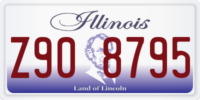 IL license plate Z908795
