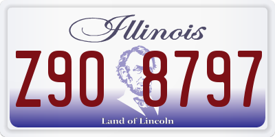 IL license plate Z908797