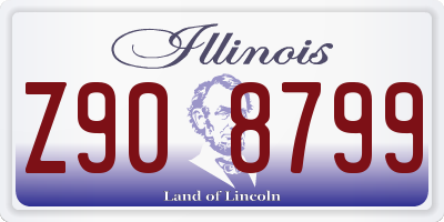IL license plate Z908799