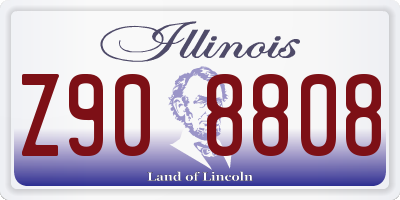IL license plate Z908808