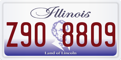 IL license plate Z908809