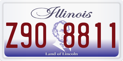 IL license plate Z908811