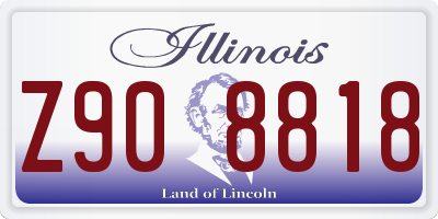 IL license plate Z908818