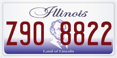 IL license plate Z908822