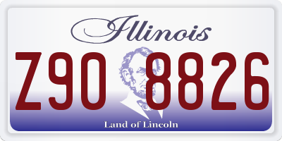 IL license plate Z908826