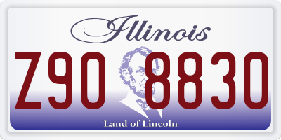 IL license plate Z908830