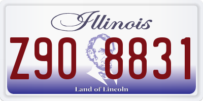 IL license plate Z908831