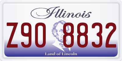 IL license plate Z908832