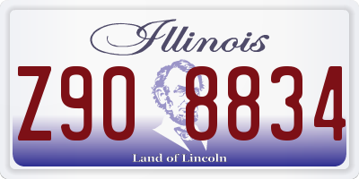 IL license plate Z908834