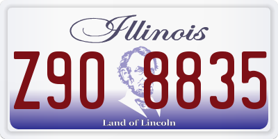 IL license plate Z908835