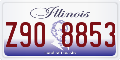 IL license plate Z908853