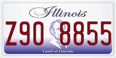 IL license plate Z908855