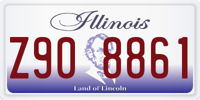 IL license plate Z908861