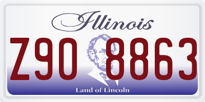 IL license plate Z908863