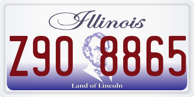 IL license plate Z908865