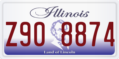 IL license plate Z908874