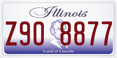 IL license plate Z908877