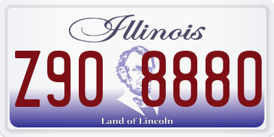 IL license plate Z908880