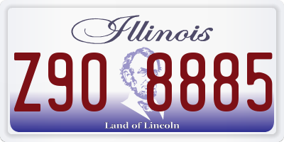 IL license plate Z908885