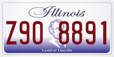 IL license plate Z908891