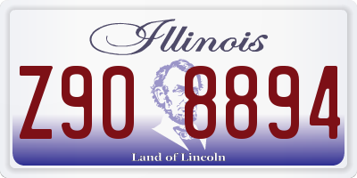 IL license plate Z908894