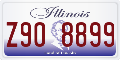 IL license plate Z908899