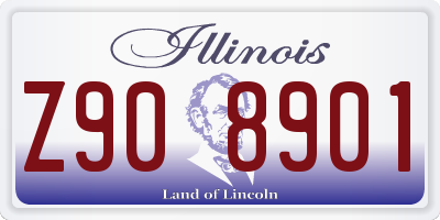 IL license plate Z908901