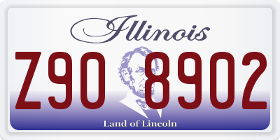 IL license plate Z908902