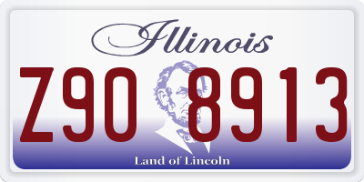 IL license plate Z908913