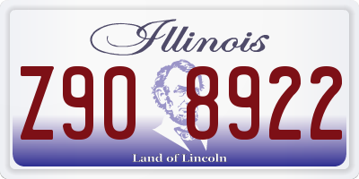 IL license plate Z908922