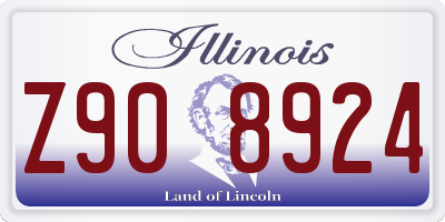 IL license plate Z908924