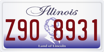 IL license plate Z908931