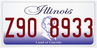 IL license plate Z908933