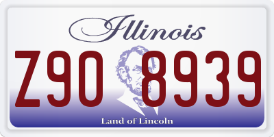 IL license plate Z908939