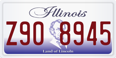 IL license plate Z908945