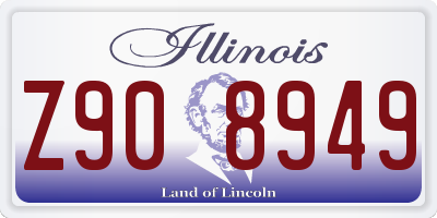 IL license plate Z908949