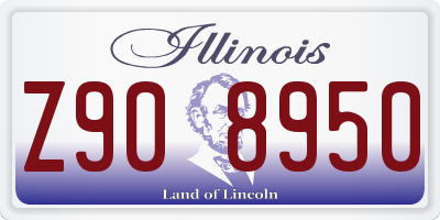 IL license plate Z908950