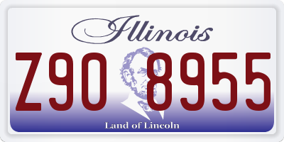 IL license plate Z908955