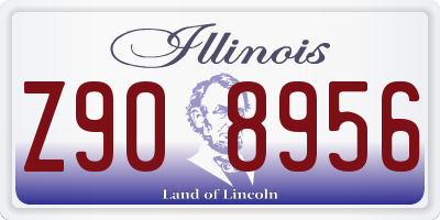 IL license plate Z908956