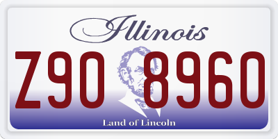 IL license plate Z908960