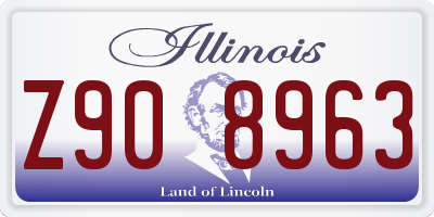IL license plate Z908963