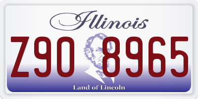 IL license plate Z908965