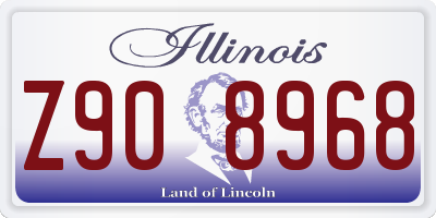 IL license plate Z908968