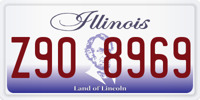 IL license plate Z908969