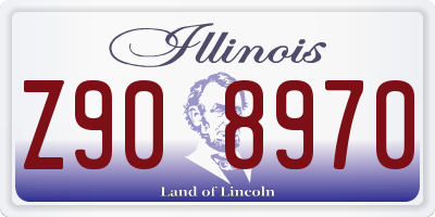 IL license plate Z908970