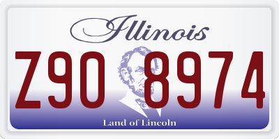 IL license plate Z908974
